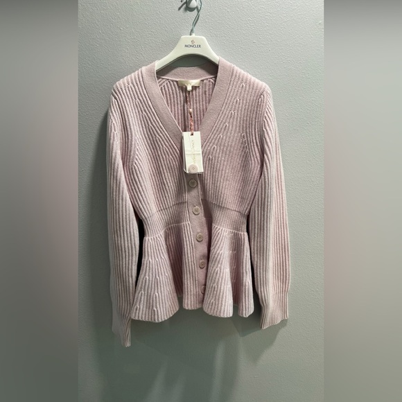 LoveShackFancy Luisa Peplum Cardigan - Picture 4 of 5